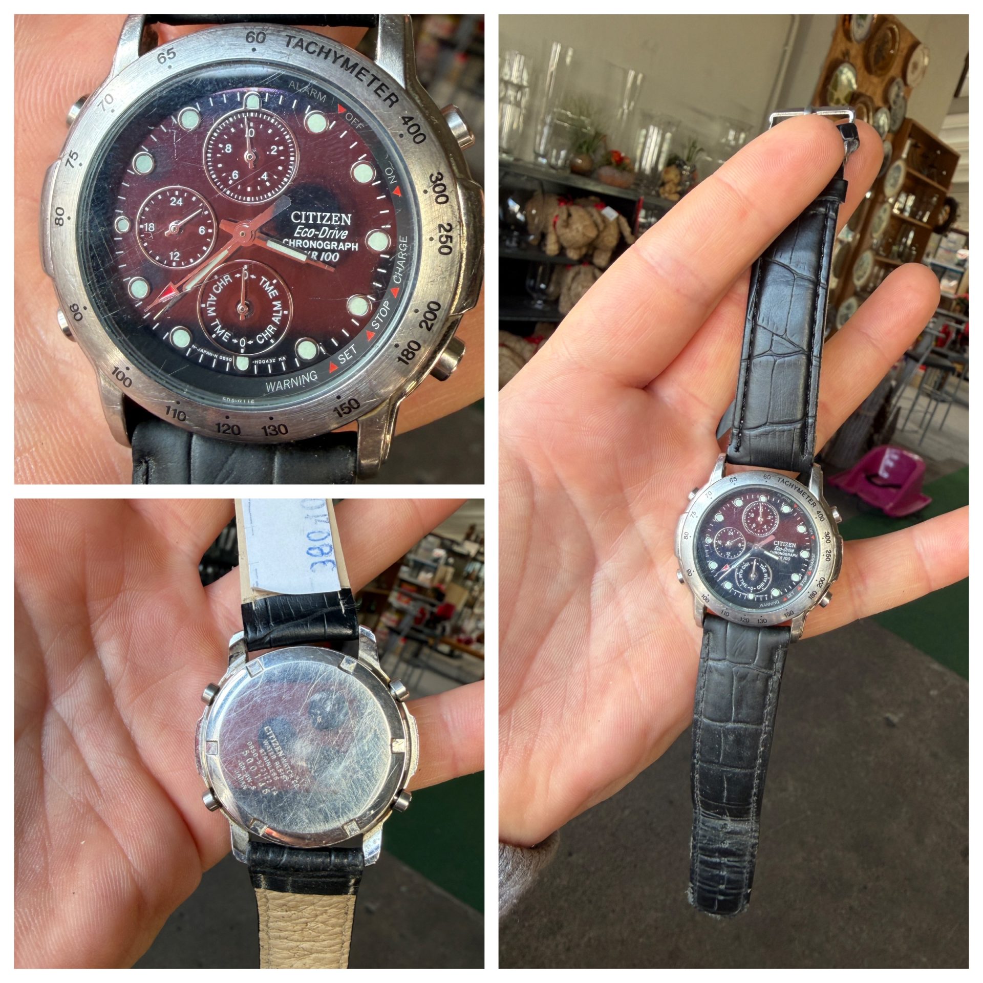 Citizen Eco-Drive Chronograph WR 100 - obrazek 4